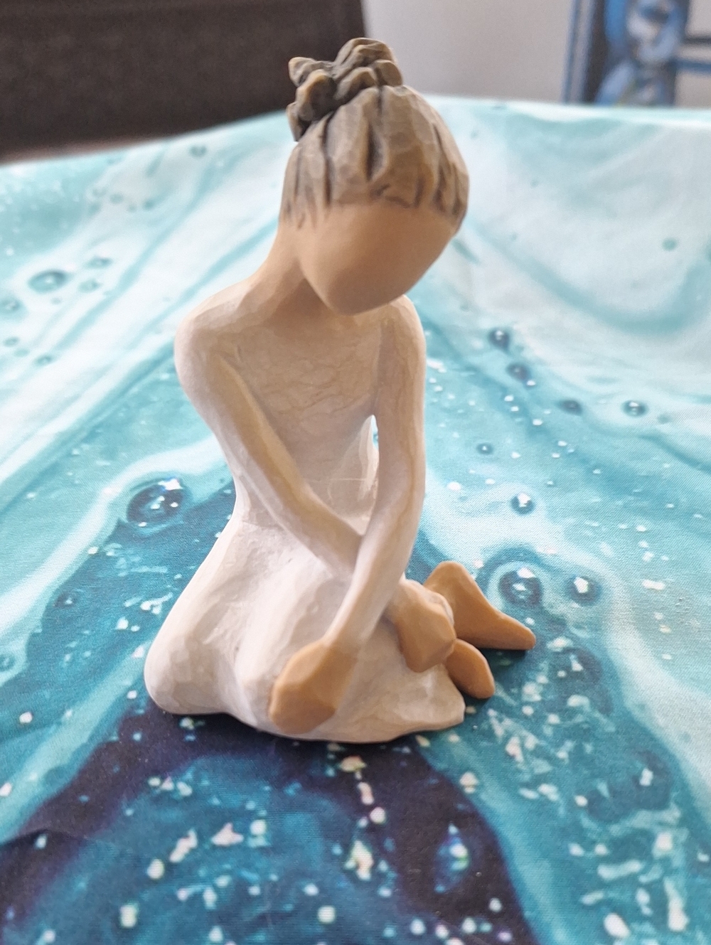 Willow Tree Serenity Handcrafted Sitting Figurine - Neutral Tones
